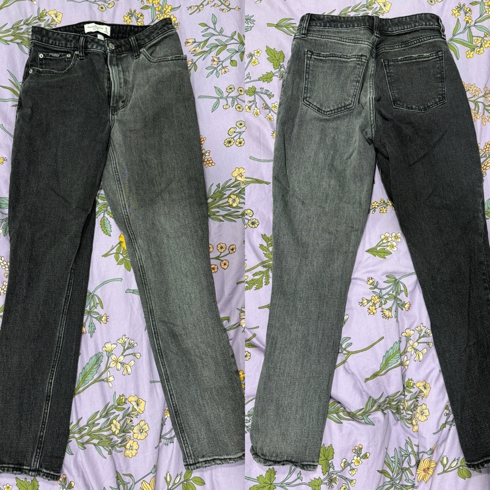 Abercrombie & Fitch Black Washed Skinny High-Rise Jeans